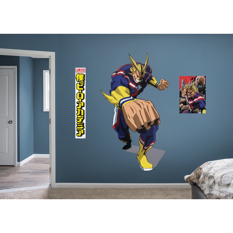 ALLMIGHT – My Hero Academia – RealBig Collection – Official Funimation – Reusable Vinyl Wall Decals