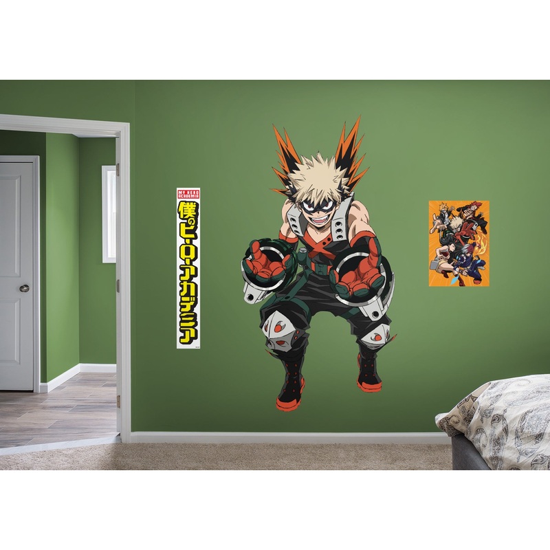 Bakugo – My Hero Academia – RealBig Collection – Official Funimation – Reusable Vinyl Wall Decals