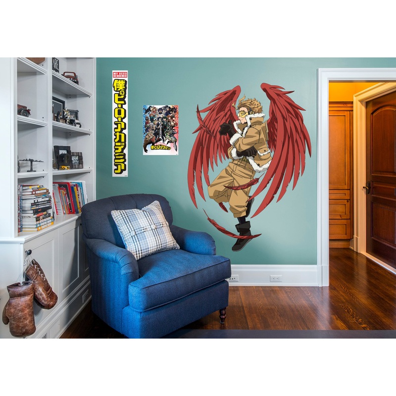 HAWKS – My Hero Academia – RealBig Collection – Official Funimation – Reusable Vinyl Wall Decals