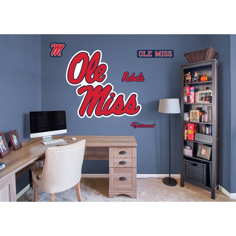 Ole Miss Rebels – RealBig Logo Collection – Official NCAA – Reusable Vinyl Wall Decals