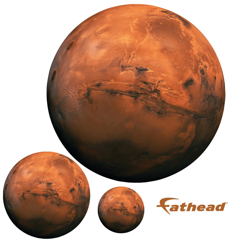 Planets: Mars RealBig – Removable Adhesive Decal