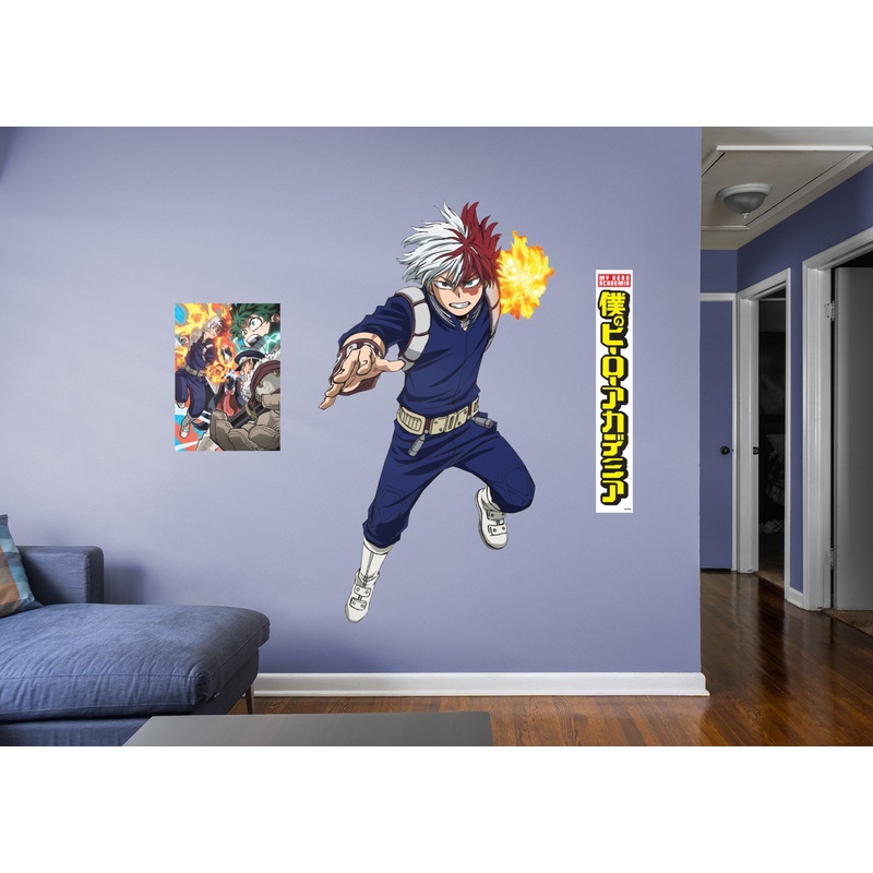 Todoroki – My Hero Academia – RealBig Collection – Official Funimation – Reusable Vinyl Wall Decals