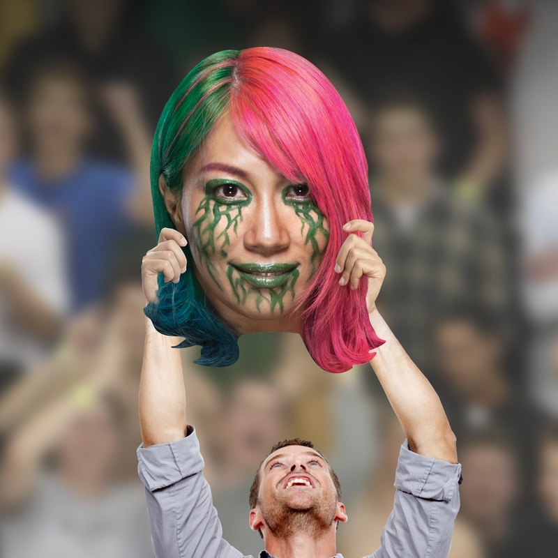 Asuka – Big Head – Official WWE – WWE – Foam Core Cutout