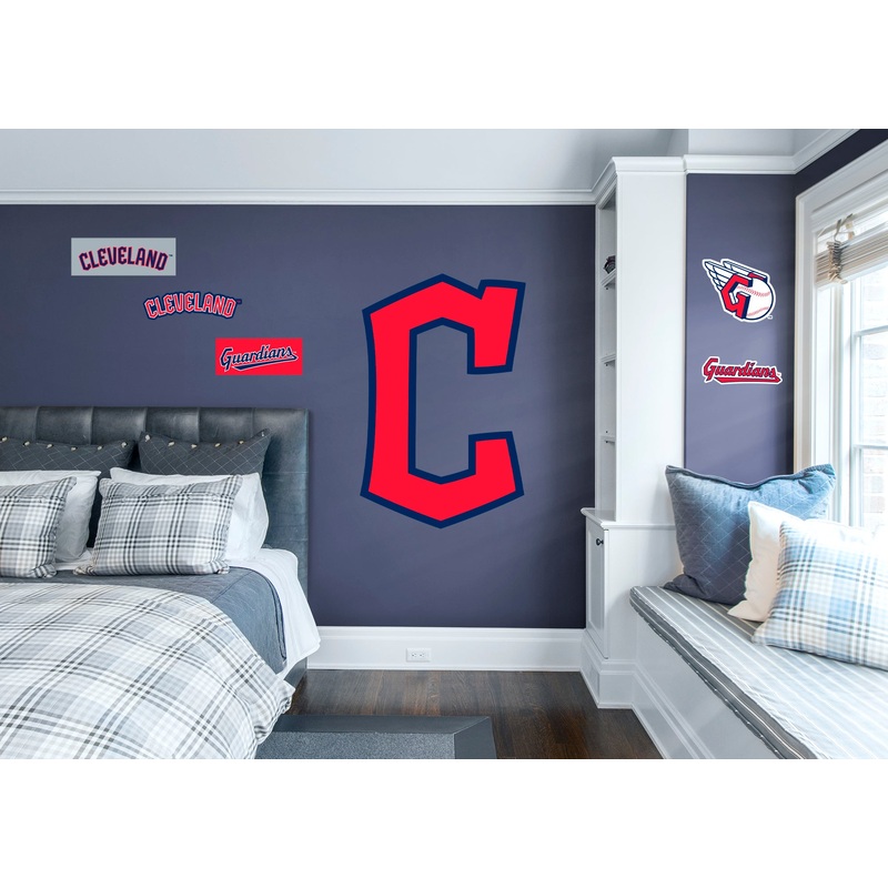 Cleveland Guardians – RealBig C Logo Collection – Official MLB – Reusable Vinyl Wall Decals