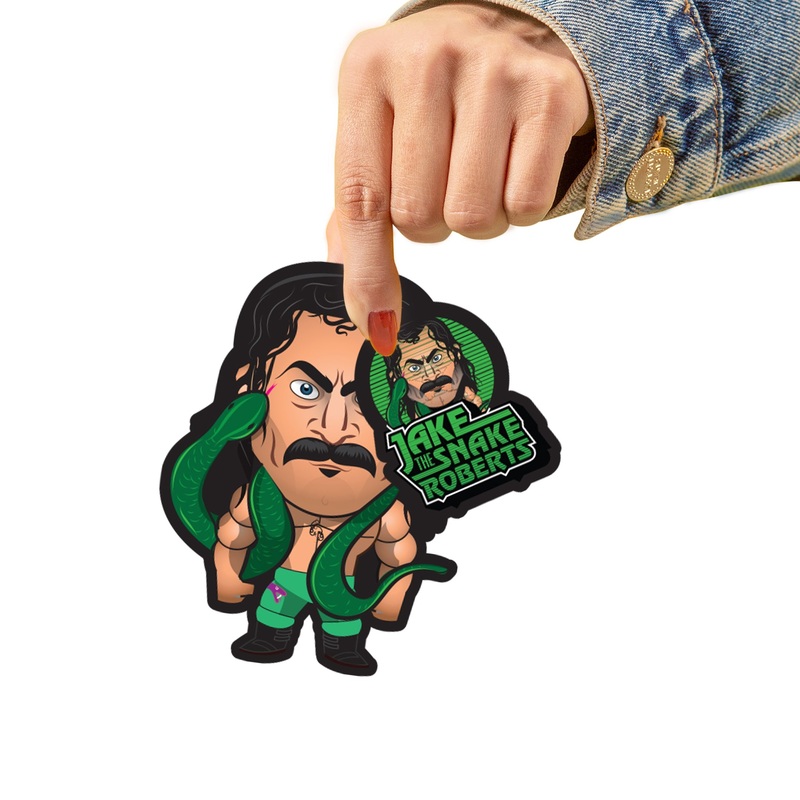 Jake The Snake – 5 Minis (Mixed Sizes) – Official WWE – Reusable Vinyl Decals