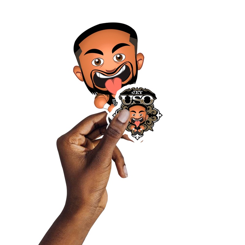 Jey Uso – 5 Minis (Mixed Sizes) – Official WWE – Reusable Vinyl Decals