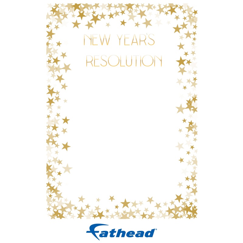 New Year: Little Stars Dry Erase – Removable Adhesive Decal