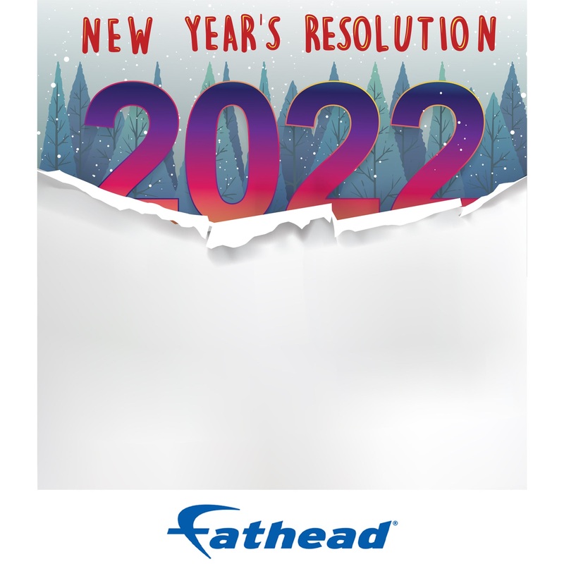 New Year: Torn Paper Dry Erase – Removable Adhesive Decal