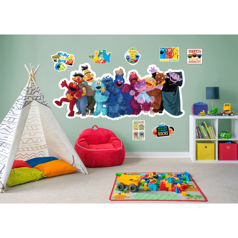 Sesame Street – RealBig Group ONE Collection – Official Sesame Street – Reusable Vinyl Wall Decals