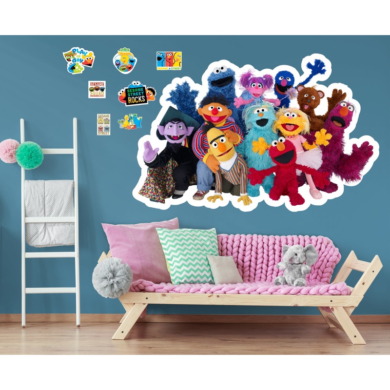 Sesame Street – RealBig Group TWO Collection – Official Sesame Street – Reusable Vinyl Wall Decals