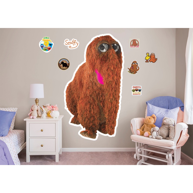 Snuffleupagus – RealBig Collection – Official Sesame Street – Reusable Vinyl Wall Decals