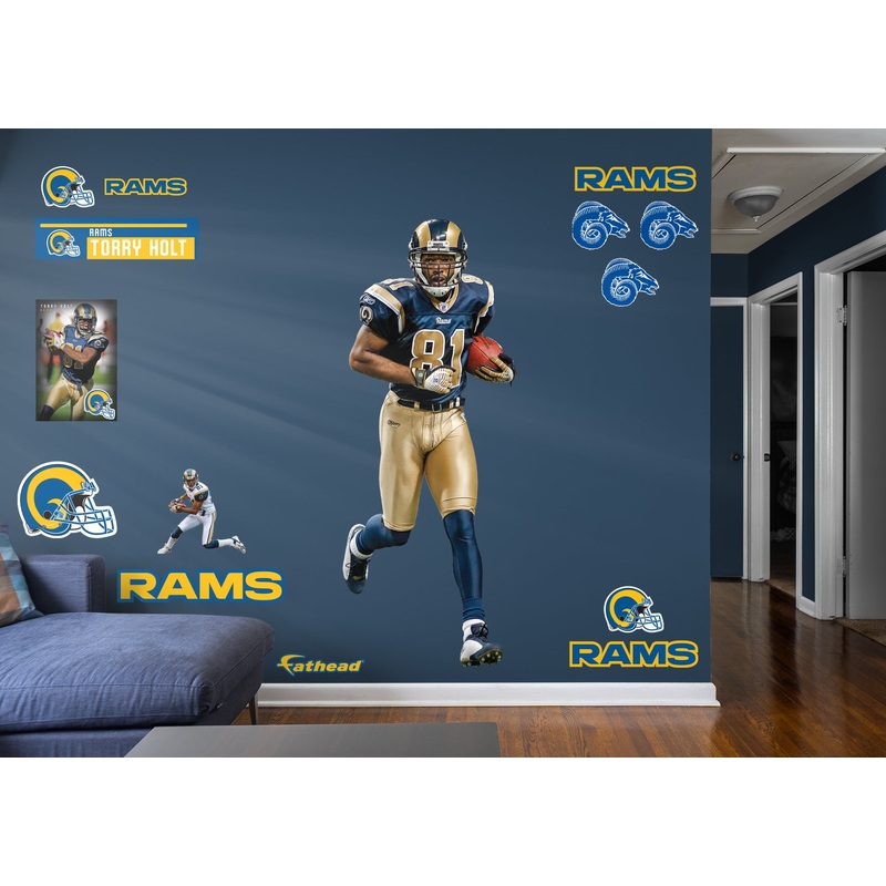 Torry Holt – RealBig Legend Collection – Official NFL – St. Louis Rams – Reusable Vinyl Wall Decals