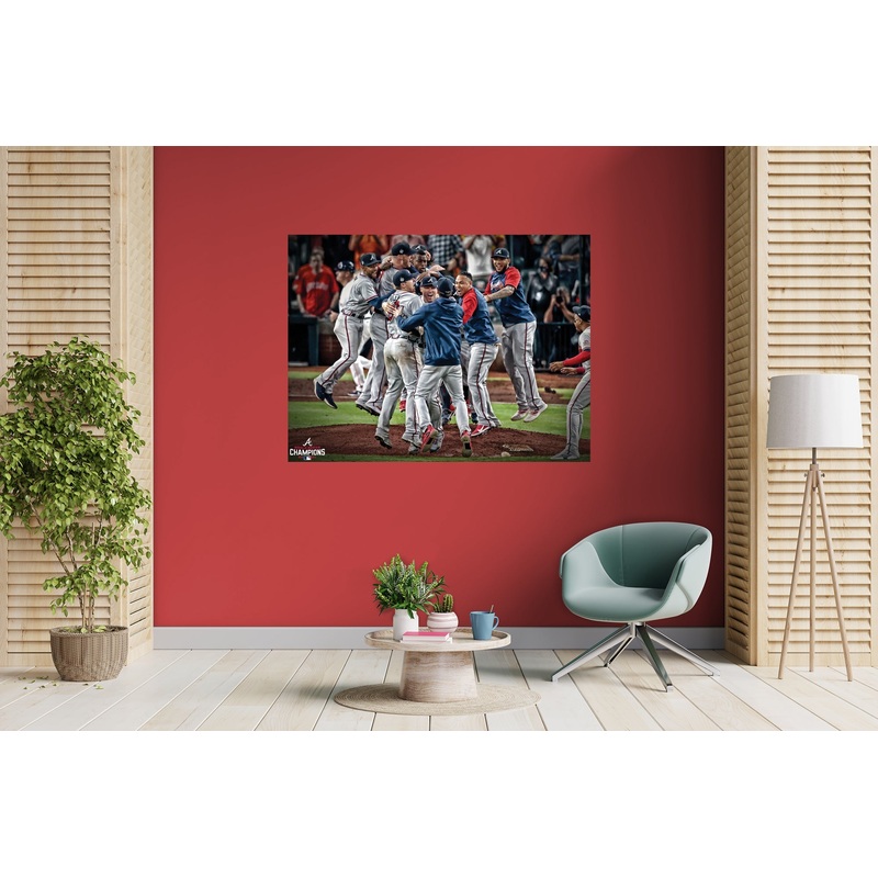 Atlanta Braves – 2021 World Series Celebration – Peel & Stick Poster – Official MLB – Reusable Vinyl Wall Decal