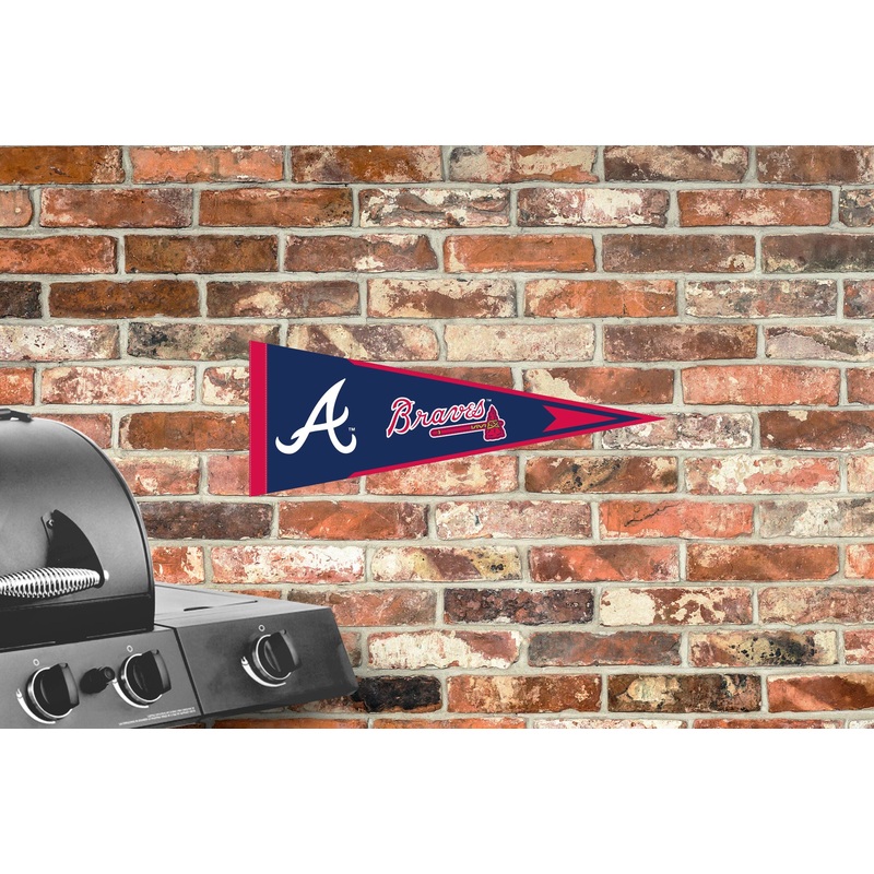 Atlanta Braves – Pennant – Outdoor Wall Decal – Official MLB – Scratch Resistant Alumigraphics Smooth