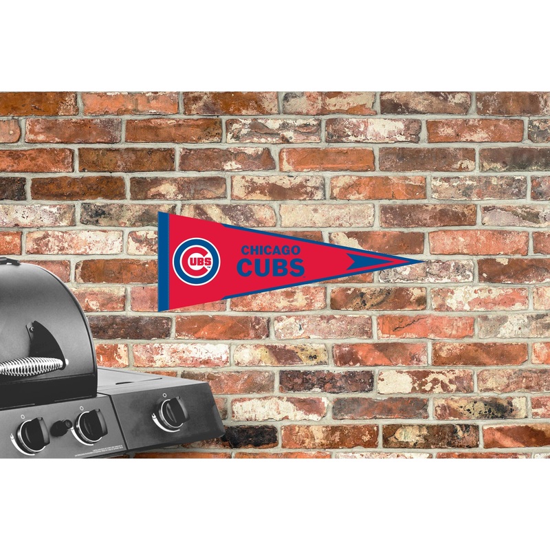 Chicago Cubs – Pennant – Outdoor Wall Decal – Official MLB – Scratch Resistant Alumigraphics Smooth