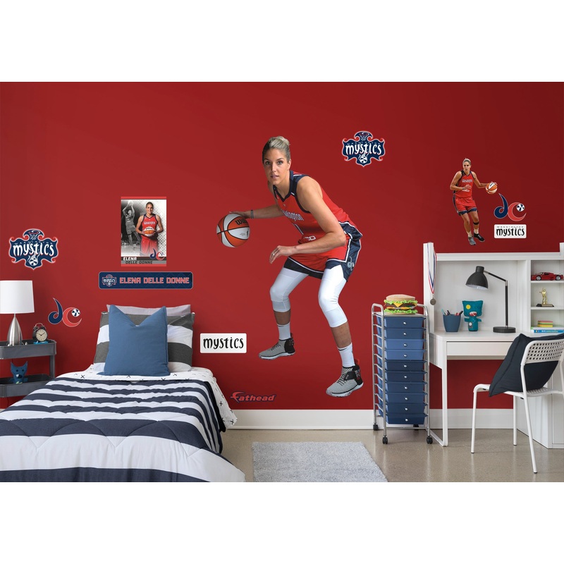 Elena Delle Donne – RealBig New Uniform Collection – Official WNBA – Washington Mystics – Reusable Vinyl Wall Decals