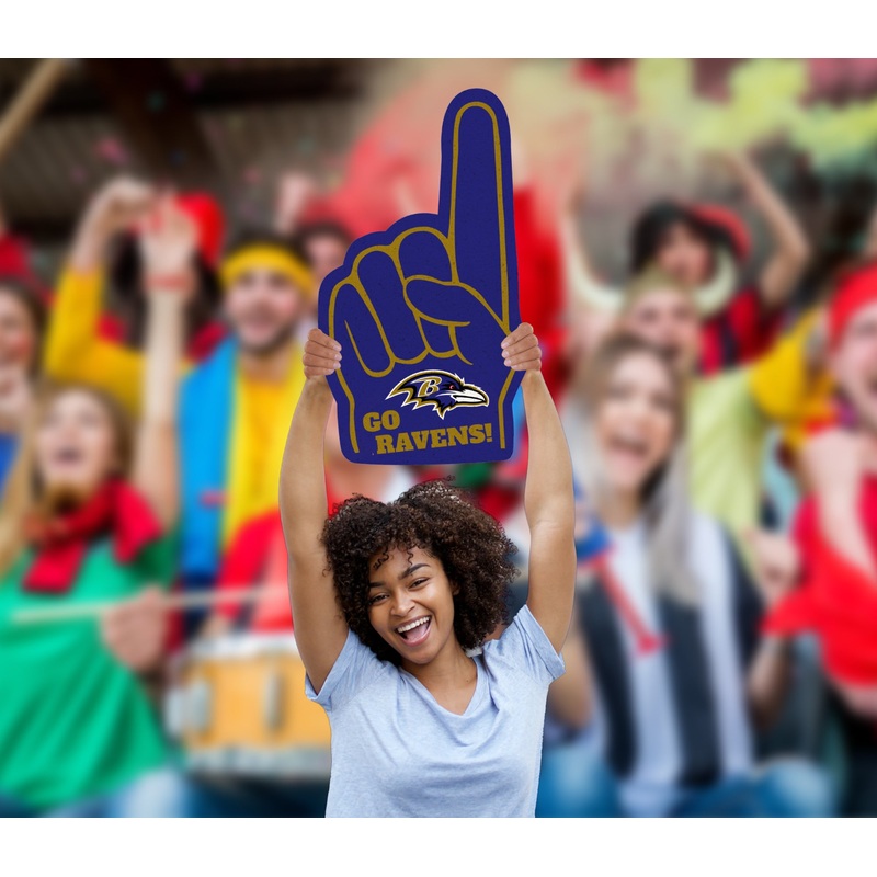Foam Finger – Big Head – Official NFL – Baltimore Ravens – Foam Core Cutout