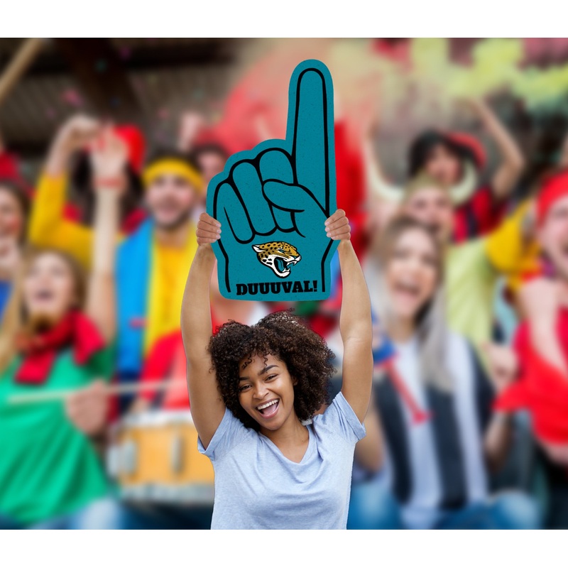 Foam Finger – Big Head – Official NFL – Jacksonville Jaguars – Foam Core Cutout