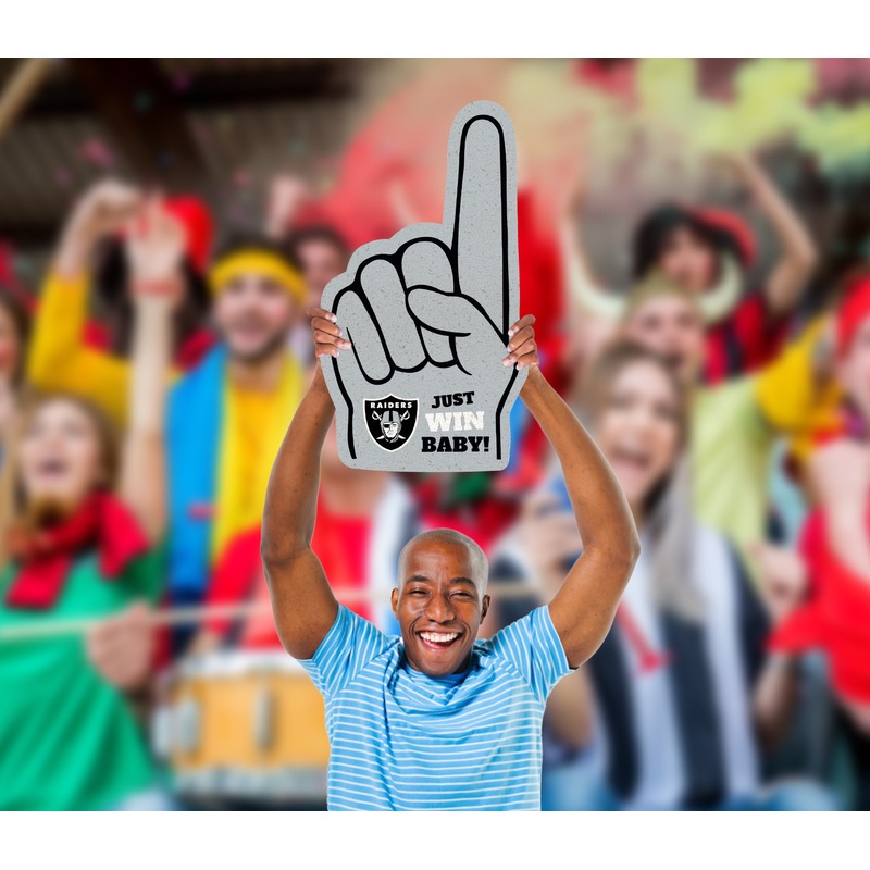 Foam Finger – Big Head – Official NFL – Las Vegas Raiders – Foam Core Cutout