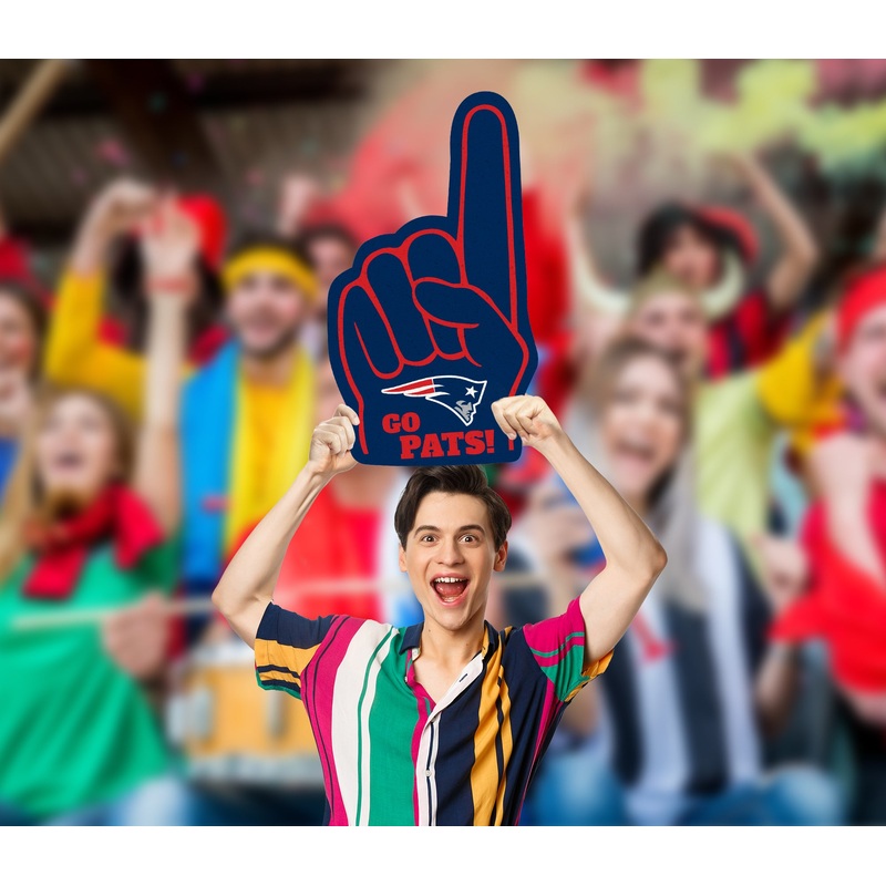 Foam Finger – Big Head – Official NFL – New England Patriots – Foam Core Cutout