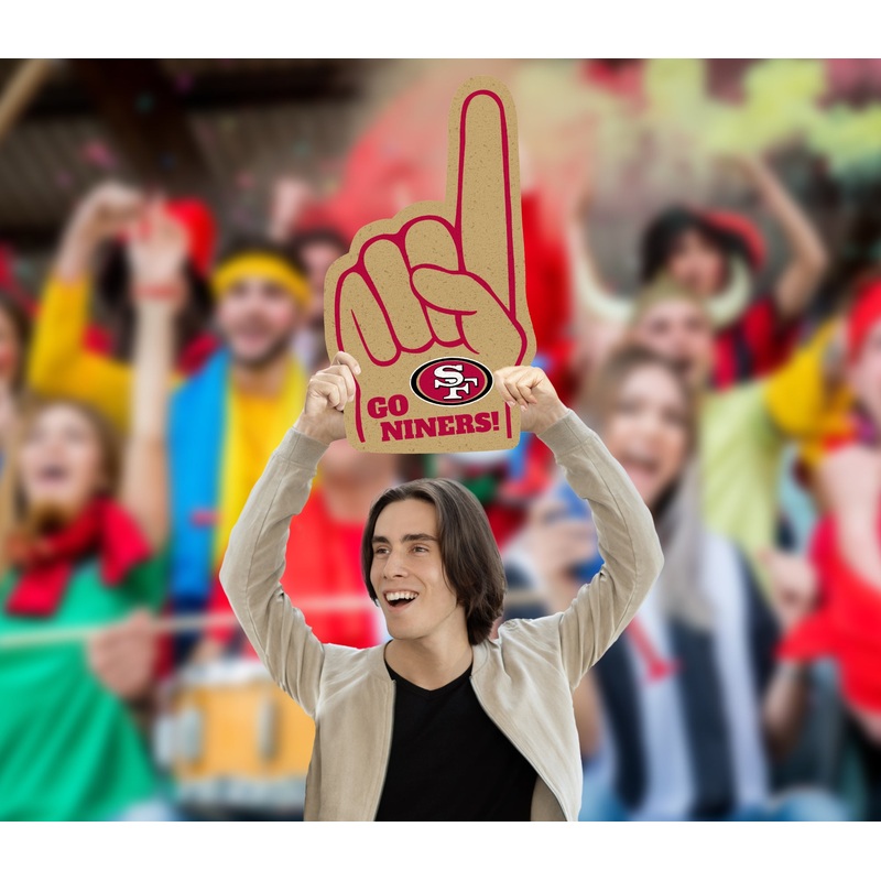 Foam Finger – Big Head – Official NFL – San Francisco 49ers – Foam Core Cutout