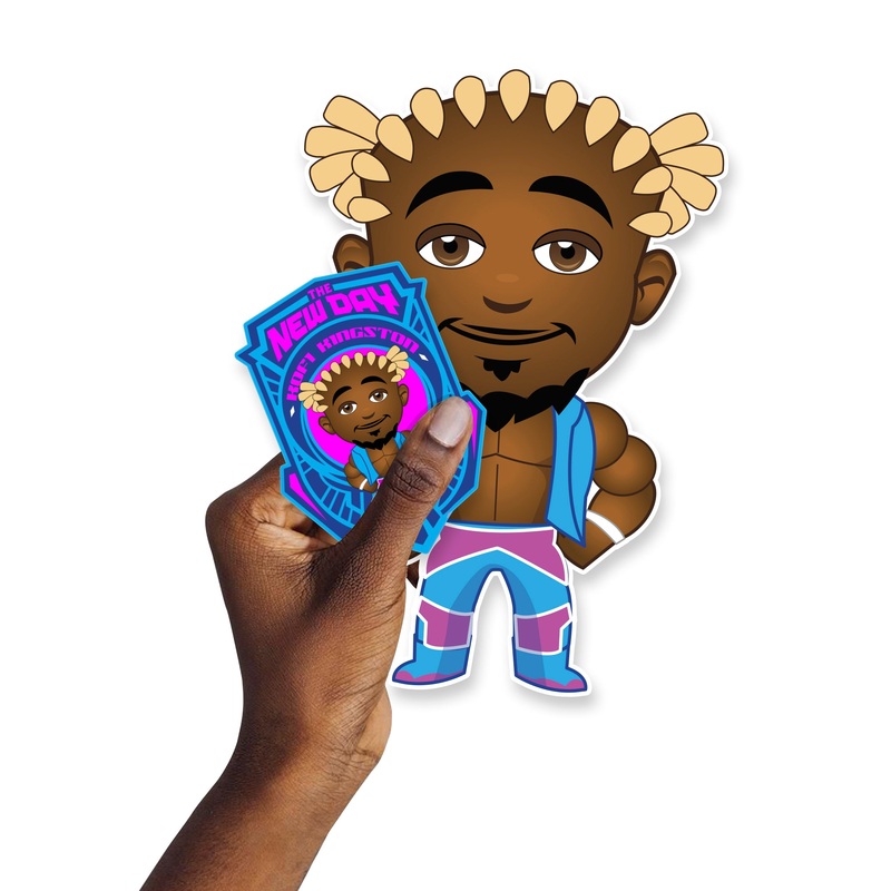 Kofi – 5 Minis (Mixed Sizes) – Official WWE – Reusable Vinyl Decals