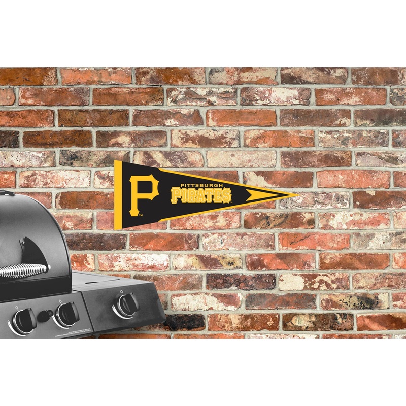 Pittsburgh Pirates – Pennant – Outdoor Wall Decal – Official MLB – Scratch Resistant Alumigraphics Smooth
