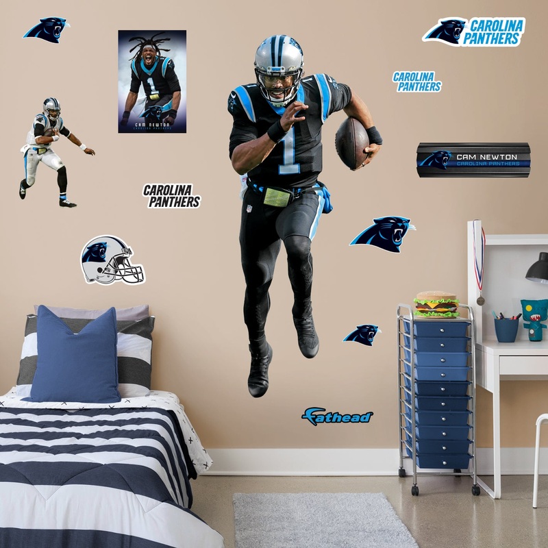 Cam Newton – RealBig Collection – Official NFL – Carolina Panthers – Reusable Vinyl Wall Decals #3