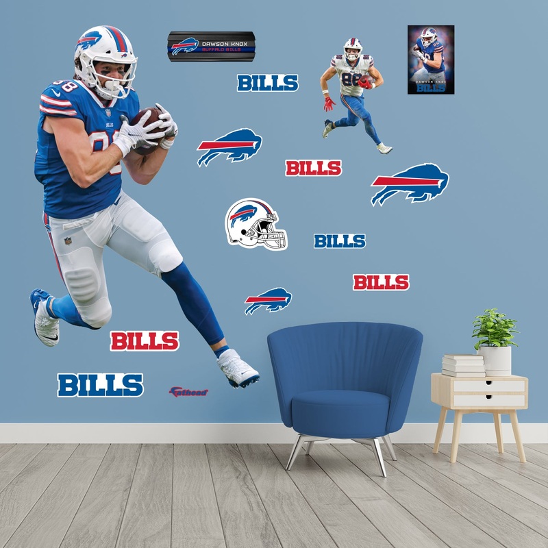 Dawson Knox – RealBig Collection – Official NFL – Buffalo Bills – Reusable Vinyl Wall Decals