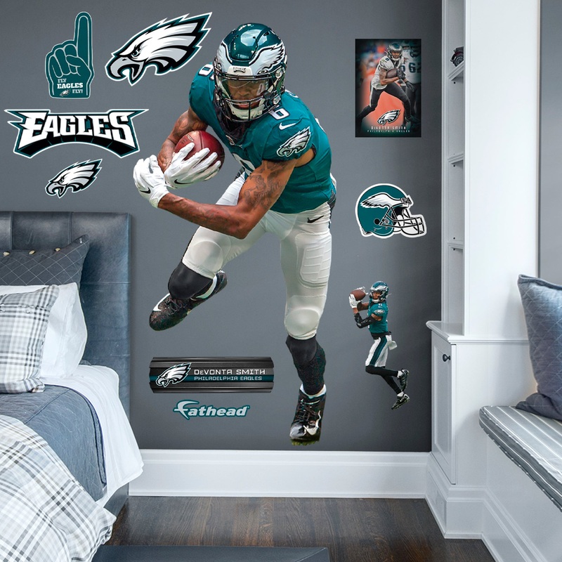 DeVonta Smith – RealBig Collection – Official NFL – Philadelphia Eagles – Reusable Vinyl Wall Decals #1