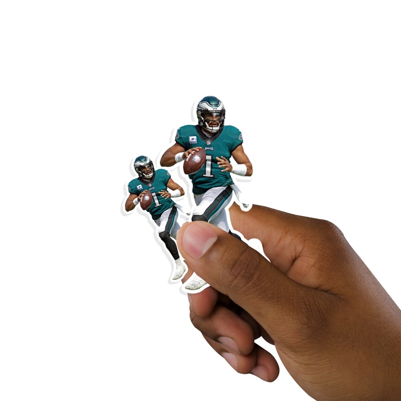 Jalen Hurts – 5 Player Minis (Mixed Sizes) – Official NFL – Philadelphia Eagles – Reusable Vinyl Decals