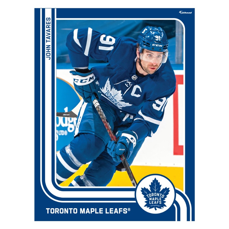 John Tavares – Peel & Stick Poster – Official NHL – Toronto Maple Leafs – Reusable Vinyl Wall Decal