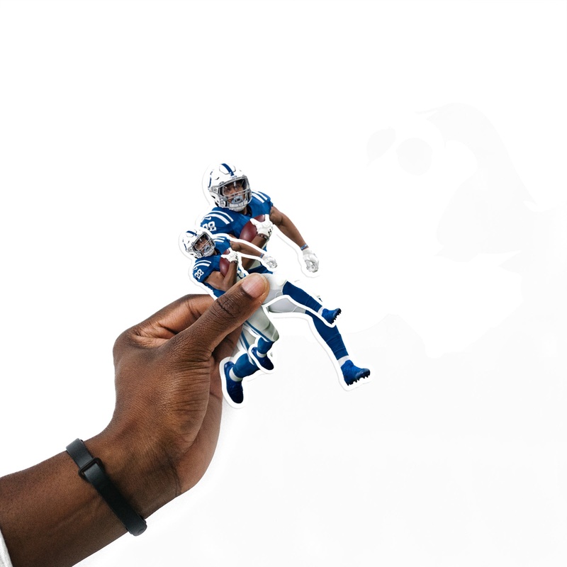 Jonathan Taylor – 5 Player Minis (Mixed Sizes) – Official NFL – Indianapolis Colts – Reusable Vinyl Decals