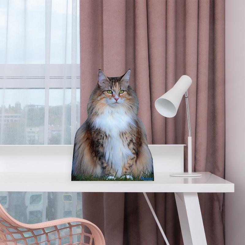 Animals: Norwegian Forest Cat Mini Cardstock Cutout – Stand Out