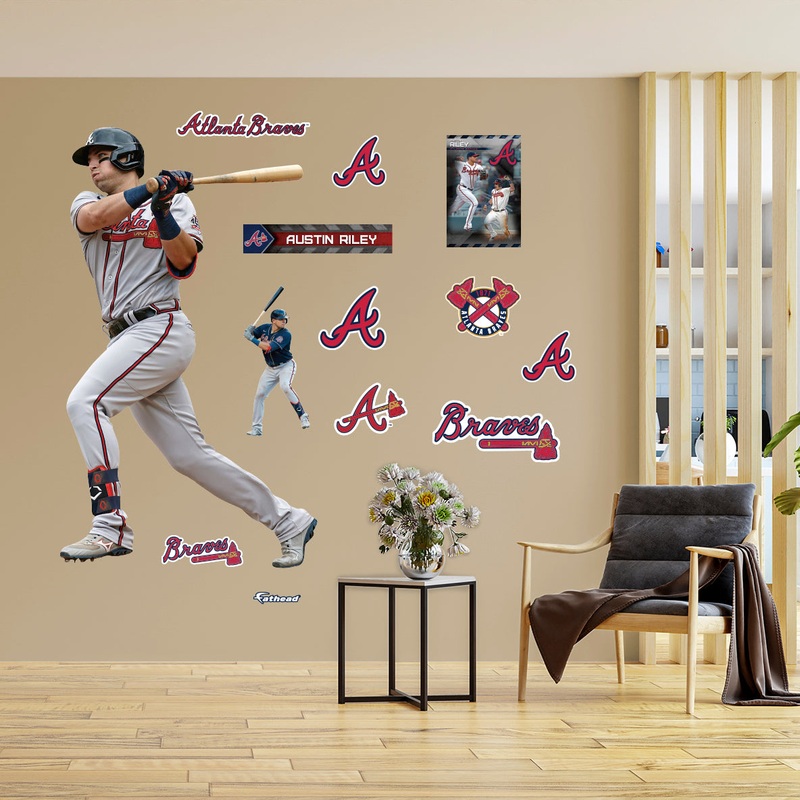 Austin Riley – RealBig Collection – Official MLB – Atlanta Braves – Reusable Vinyl Wall Decals
