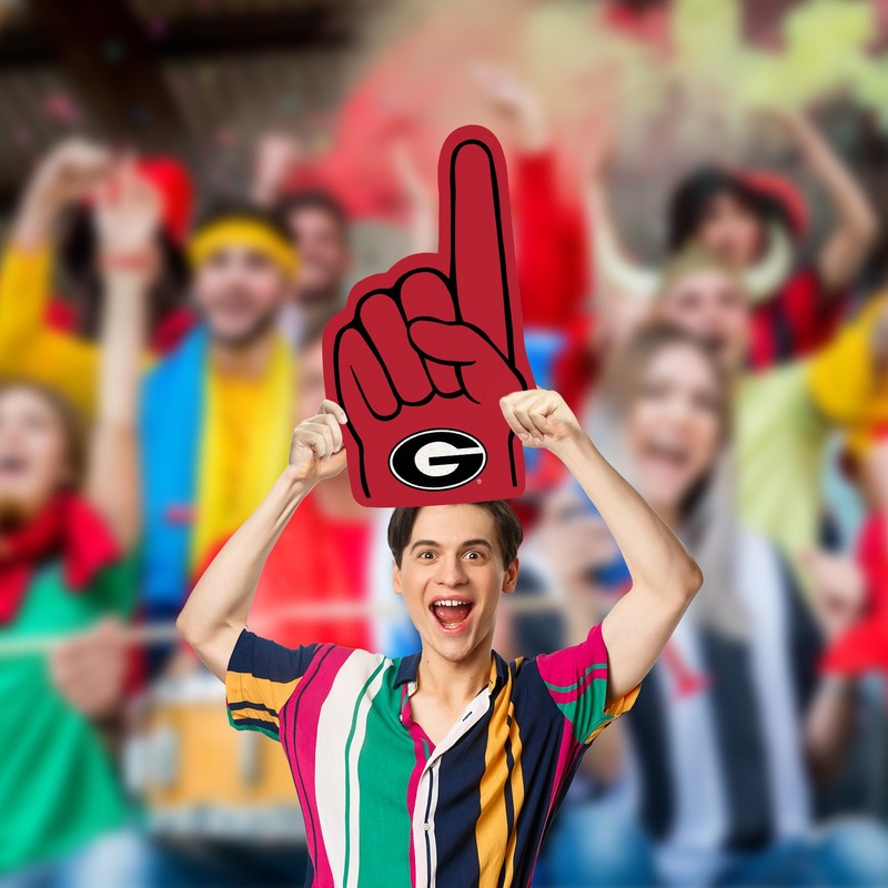 Foam Finger – Big Head – Official NCAA – Georgia Bulldogs – Foam Core Cutout