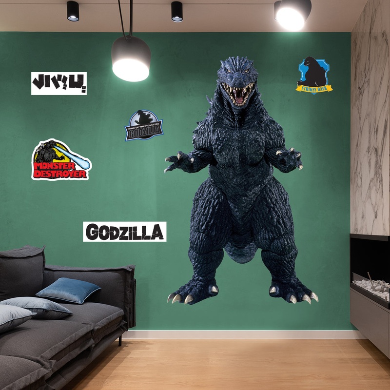 Godzilla – Godzilla (1999) – RealBig Front Collection – Official Toho – Reusable Vinyl Wall Decals