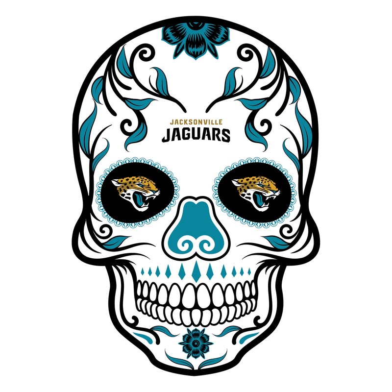 Jacksonville Jaguars – Sugar Skull Logo – Outdoor Wall Decals – Official NFL – Scratch Resistant Alumigraphics Smooth