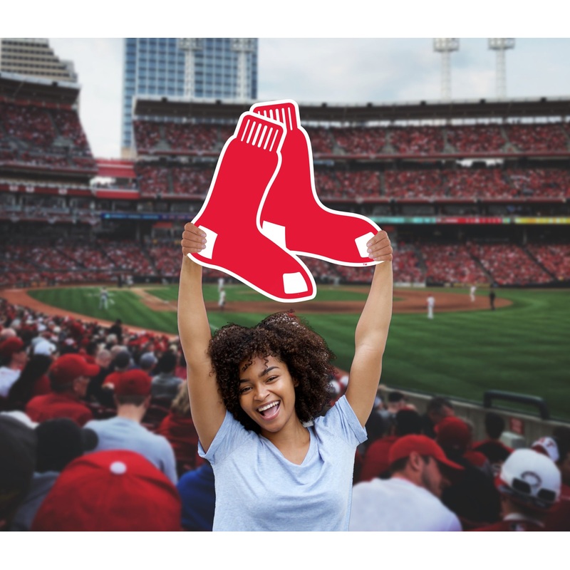 Logo – Big Head – Official MLB – Boston Red Sox – Foam Core Cutout