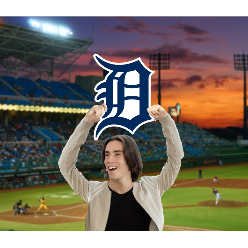 Logo – Big Head – Official MLB – Detroit Tigers – Foam Core Cutout