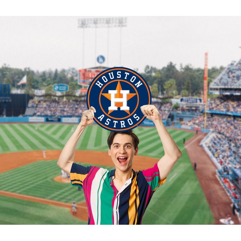 Logo – Big Head – Official MLB – Houston Astros – Foam Core Cutout