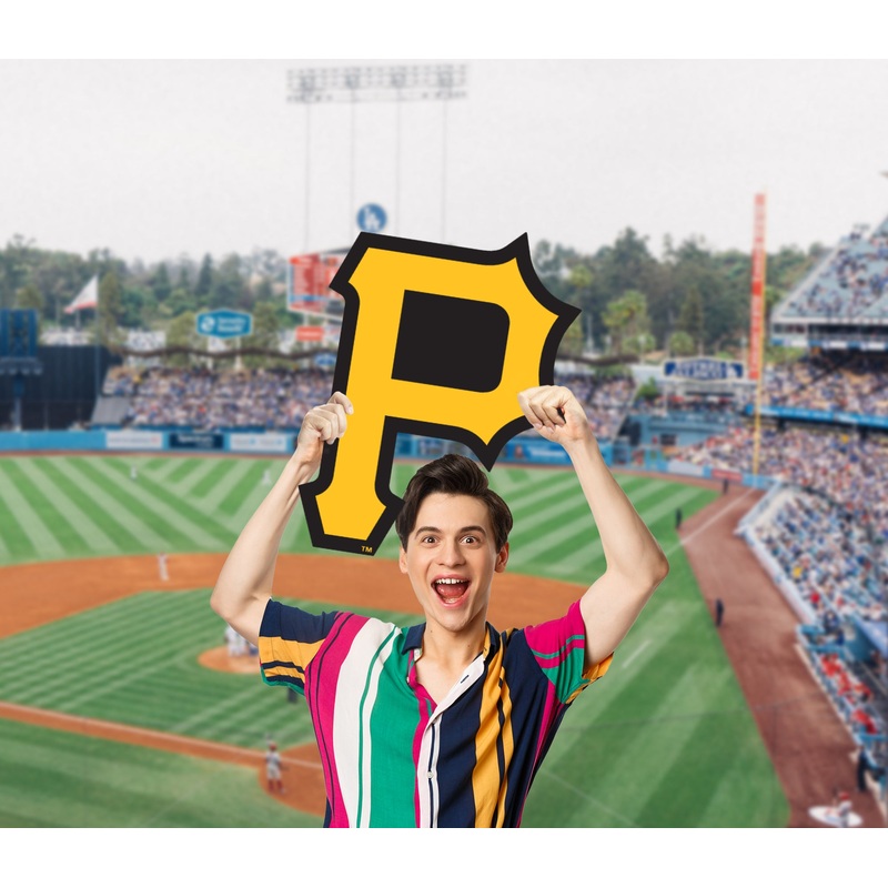 Logo – Big Head – Official MLB – Pittsburgh Pirates – Foam Core Cutout