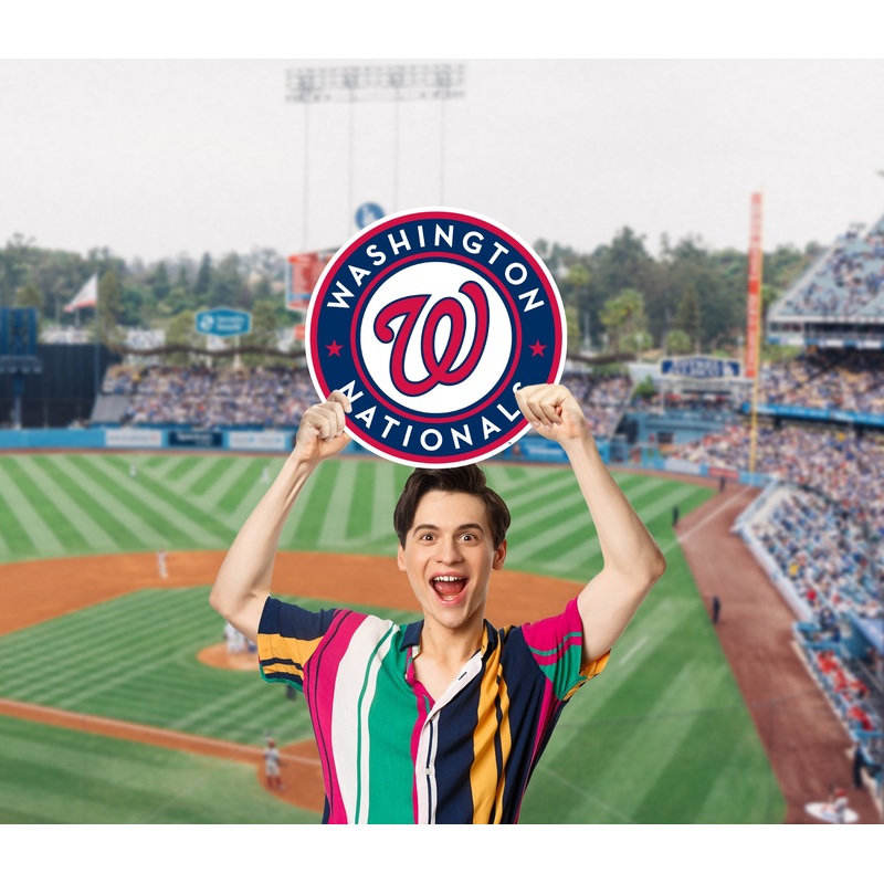 Logo – Big Head – Official MLB – Washington Nationals – Foam Core Cutout