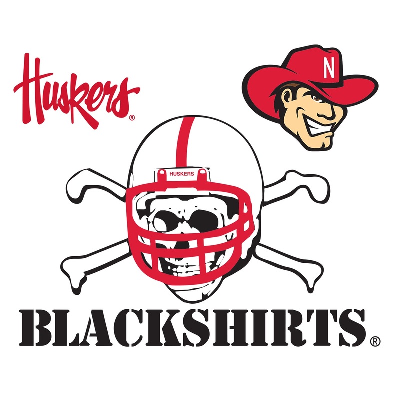 Nebraska Cornhuskers – RealBig Blackshirts Logo Collection – Official NCAA – Reusable Vinyl Wall Decals