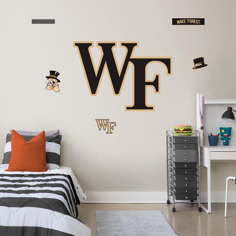 Wake Forest Demon Deacons – RealBig Logo Collection – Official NCAA – Reusable Vinyl Wall Decals