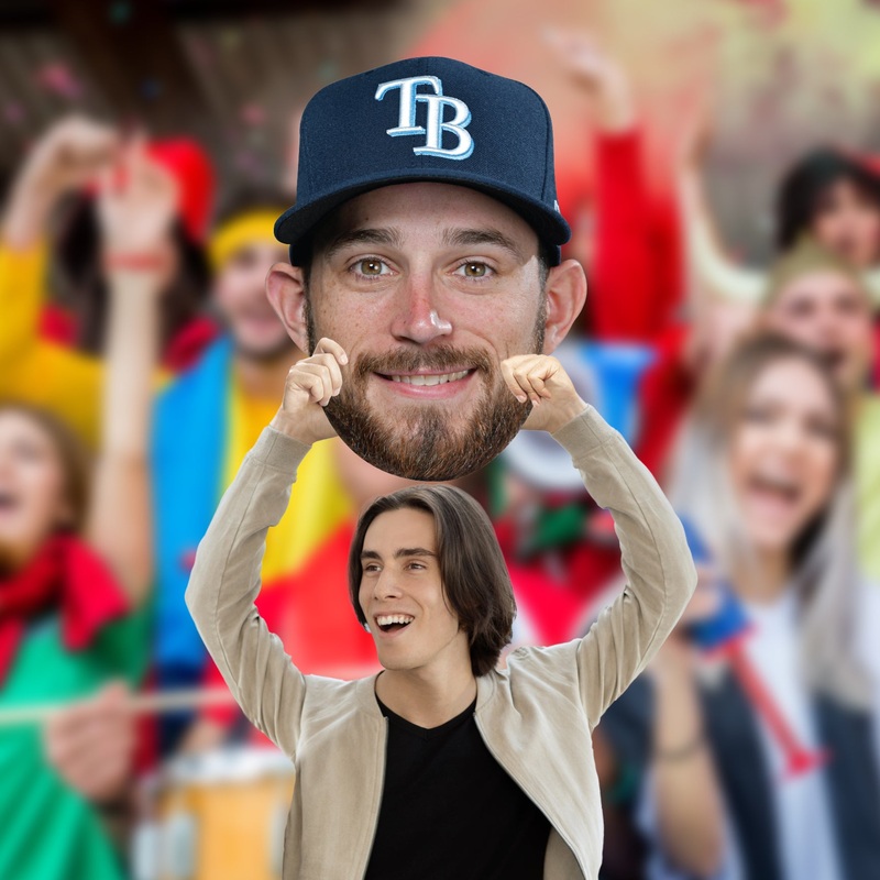 Brandon Lowe – Big Head – Official MLB – Tampa Bay Rays – Foam Core Cutout