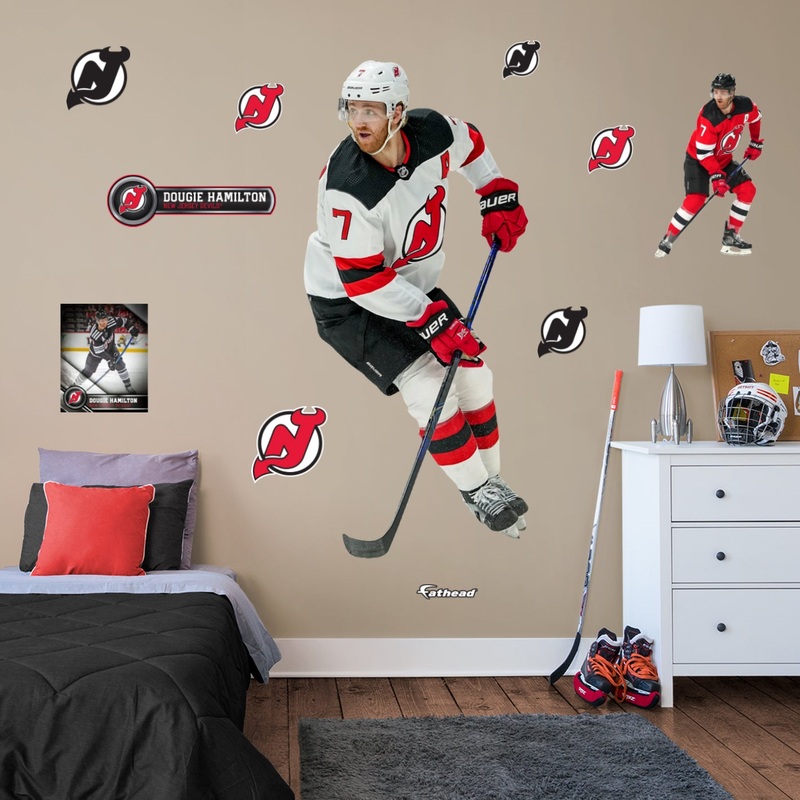 Dougie Hamilton – RealBig Collection – Official NHL – New Jersey Devils – Reusable Vinyl Wall Decals