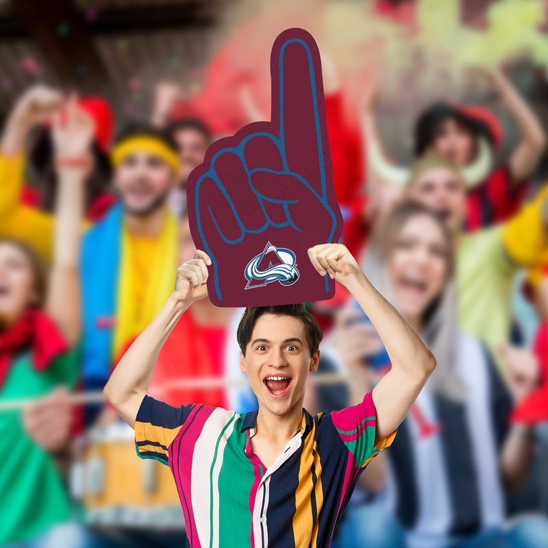 Foam Finger – Big Head – Official NHL – Colorado Avalanche – Foam Core Cutout