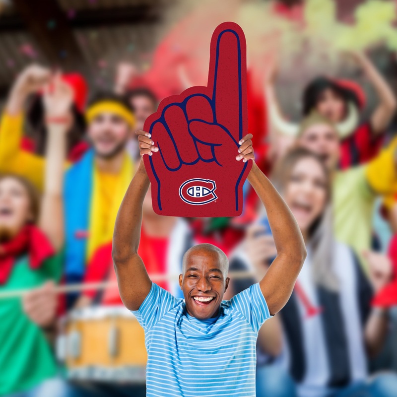 Foam Finger – Big Head – Official NHL – Montreal Canadiens – Foam Core Cutout