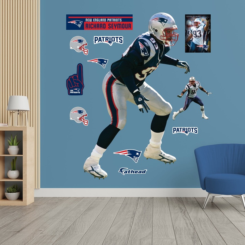 Richard Seymour Legend – RealBig Collection – Official NFL – New England Patriots – Reusable Vinyl Wall Decals